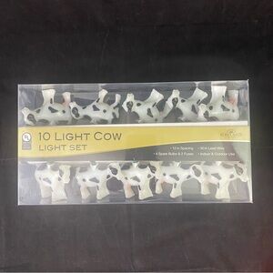 Kurt S. Adler Cow String Light Set Indoor/Outdoor Blowmold 10pc NIB